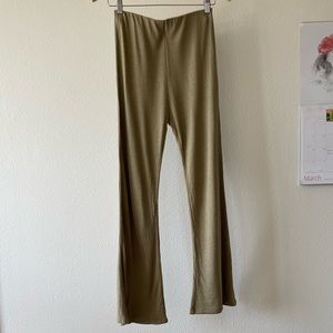 Here. Silk Fitted Lounge Pants